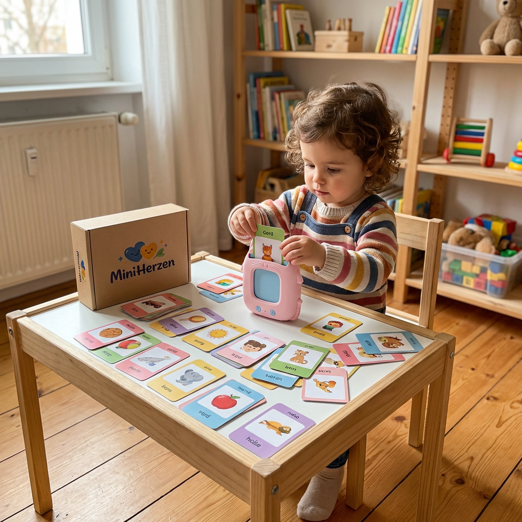 MiniHerzen™ Sprechende Lernkarten für Kinder